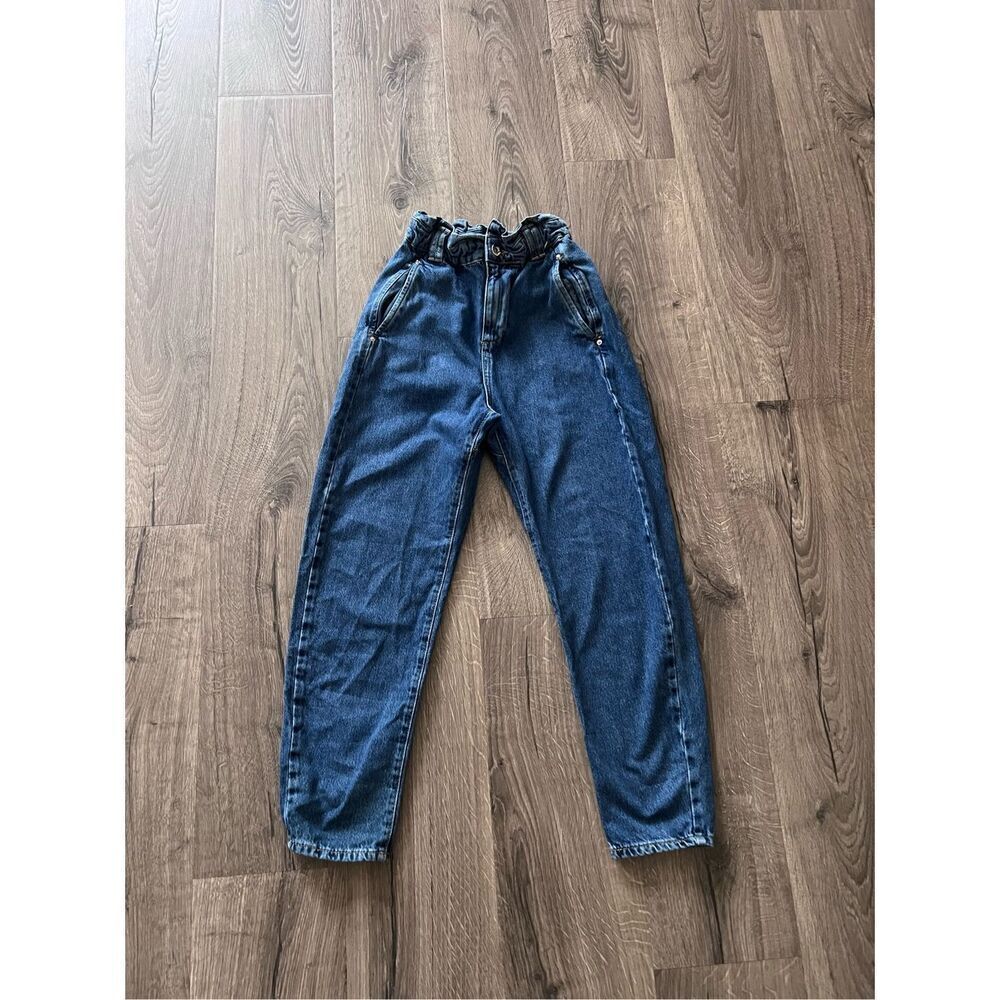 ZARA Paper Bag Cropped Jeans size 0
